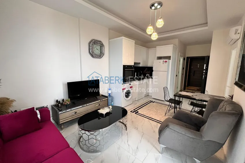 Kupuj Umeblowany apartament 1+1 z widokiem na morze, dzielnica Kargicak — Alanya 2 