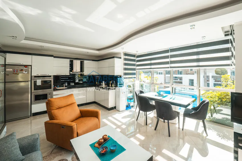 Kupuj Nieruchomość na zezwolenie na pobyt! Apartament 3+1 w prestiżowym kompleksie mieszkalnym w centrum regionu europejskiego — Oba, Alanya 3