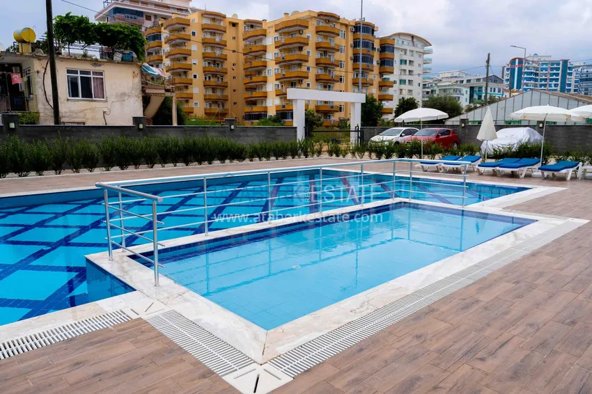 Umeblowany apartament 1+1 z widokiem na morze, dzielnica Kargicak — Alanya 3 