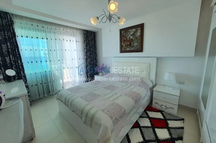 Kupuj Apartament z jedną sypialnią z przeszklonym balkonem i widokiem na morze, pierwsza linia brzegowa - dzielnica Kestel, Alanya 4