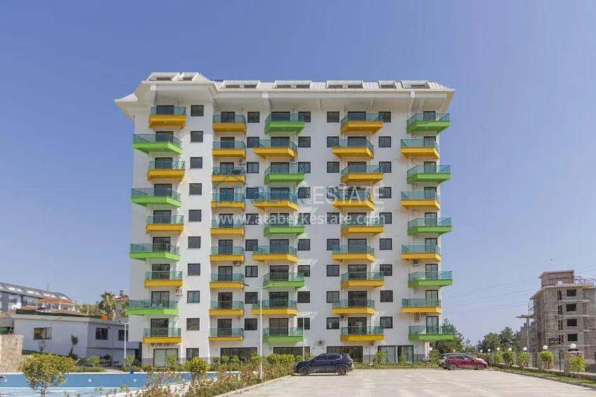 2+1 apartment with furniture and partial sea view, Avsallar district — Alanya 4