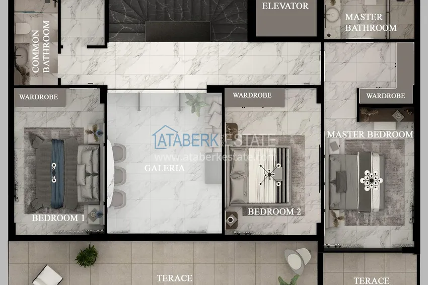 Purchase An exclusive project of an elite cottage complex in the Kargicak district 24