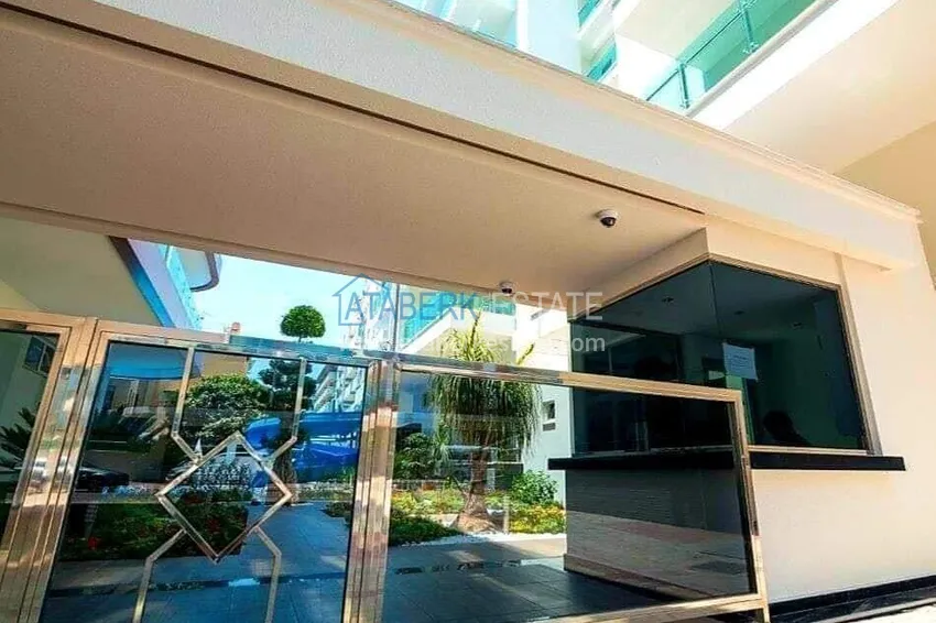 1+1 umeblowany apartament z widokiem na góry, centrum Alanya Plaża Kleopatra 5