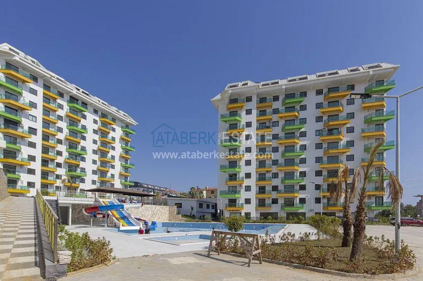 2+1 apartment with furniture and partial sea view, Avsallar district — Alanya 5
