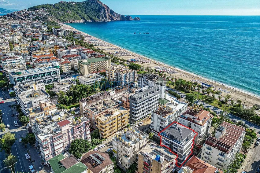 Dobrze wykończone apartamenty w nowym budynku - Alanya, plaża Kleopatra 1 