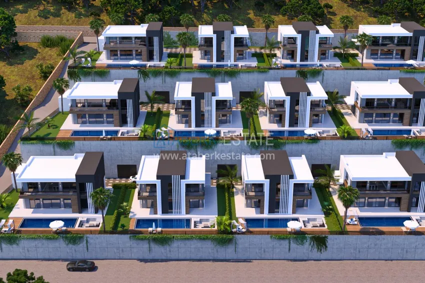 An exclusive project of an elite cottage complex in the Kargicak district 9