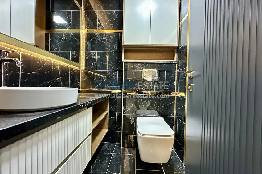 Kupuj 1+1 mieszkanie w nowym kompleksie mieszkalnym z bogatą infrastrukturą — dzielnica Oba, Alanya 7