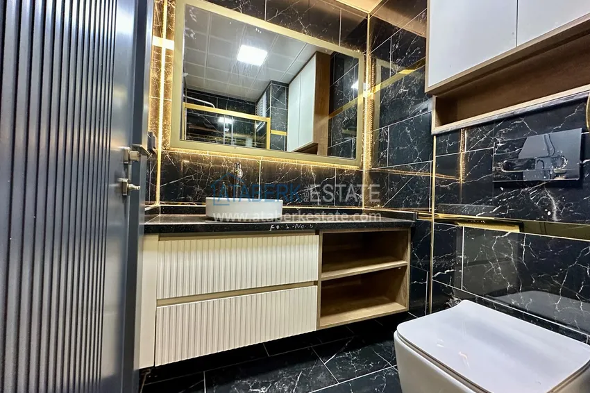 Kupuj 1+1 mieszkanie w nowym kompleksie mieszkalnym z bogatą infrastrukturą — dzielnica Oba, Alanya 8