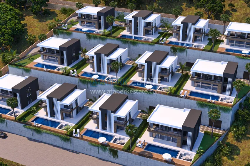 An exclusive project of an elite cottage complex in the Kargicak district 10