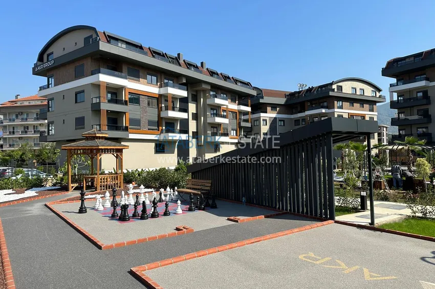 2+1 penthouse duplex with furniture from the owner in Alanya, Oba district 8 