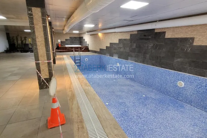 Apartament z jedną sypialnią z przeszklonym balkonem i widokiem na morze, pierwsza linia brzegowa - dzielnica Kestel, Alanya 10