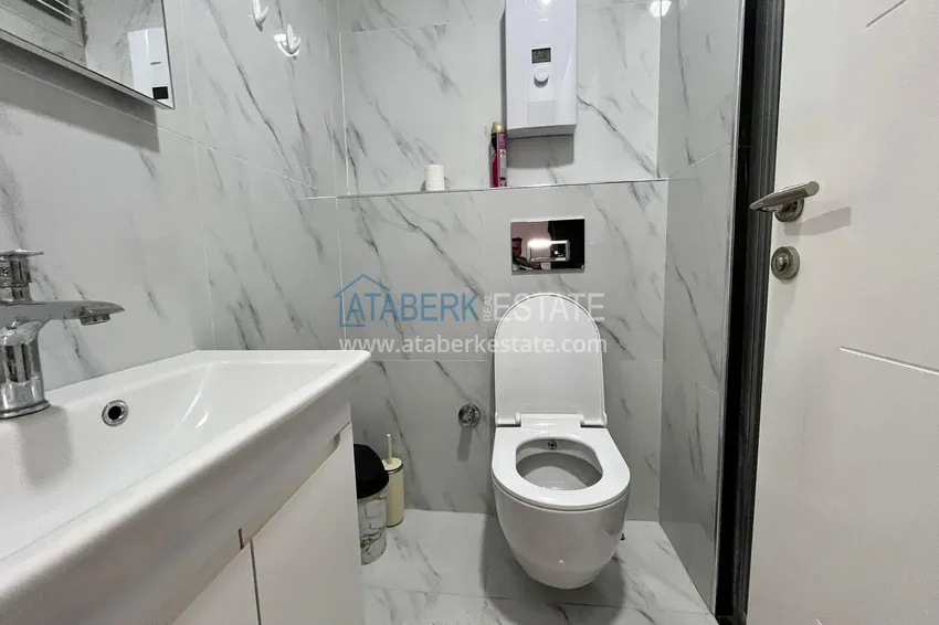 Kupuj Umeblowany apartament 1+1 z widokiem na morze, dzielnica Kargicak — Alanya 9 