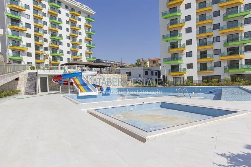 2+1 apartment with furniture and partial sea view, Avsallar district — Alanya 9