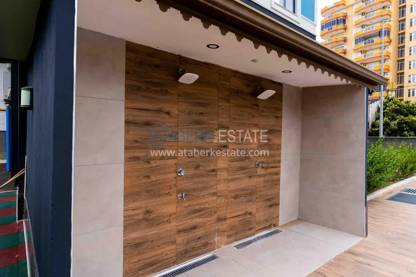 Furnished 1+1 apartment with sea view, Kargicak district — Alanya 9 