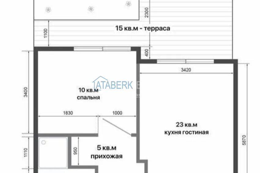 Buy cheap Fully finished apartment with pool access in Avsallar, Alanya 2