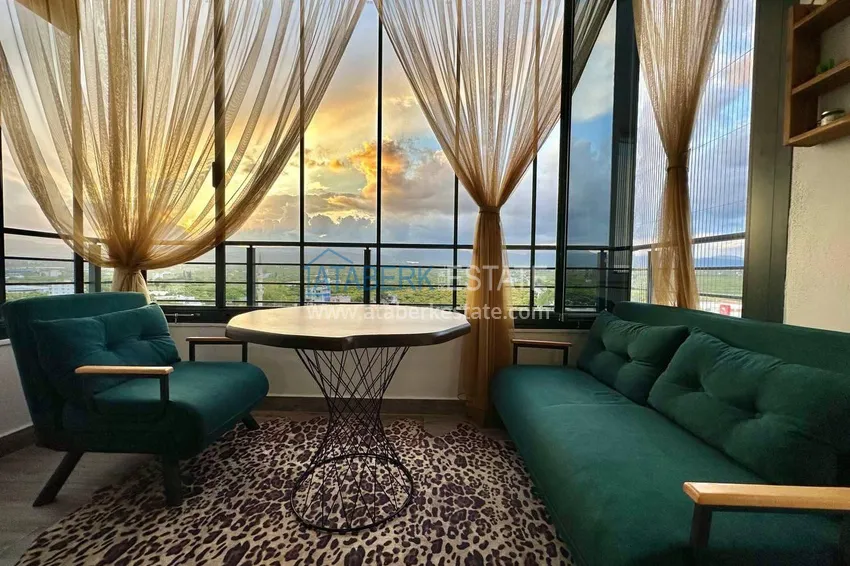 Purchase Turnkey two-bedroom apartment with sea view in Mersin - Tomyuk 14 