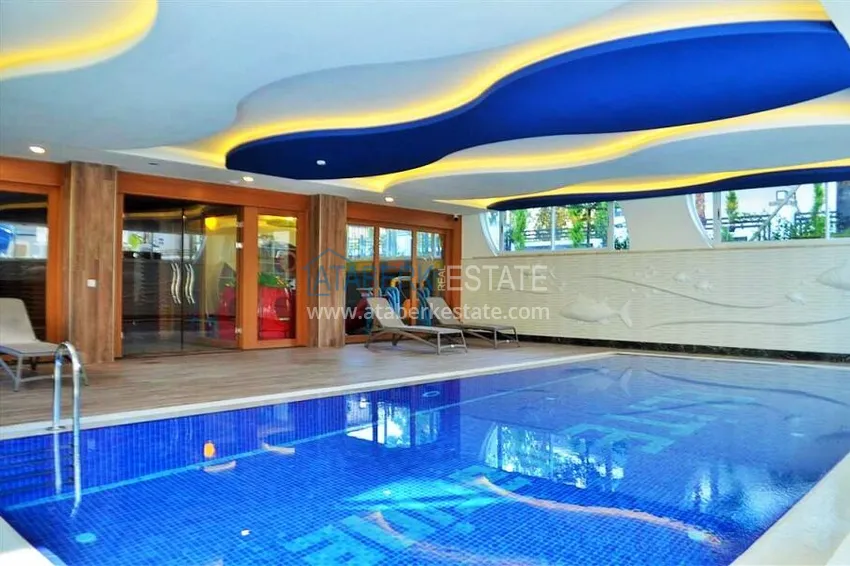 One bedroom apartment in the center of Alanya with furniture and access to a private beach 14 