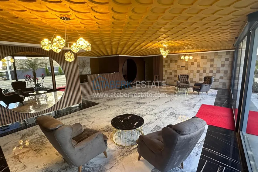 Gotowe mieszkanie 1+1 w nowym kompleksie mieszkalnym, dzielnica Avsallar — Alanya 14