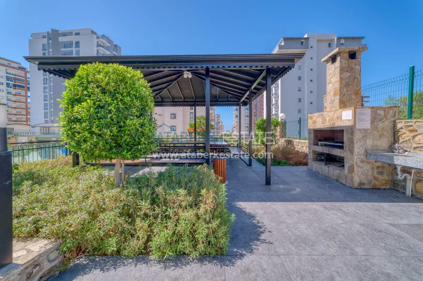 Apartament pod klucz z dwiema sypialniami w Mahmutlar w nowoczesnym kompleksie 17