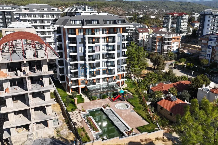 Gotowe mieszkanie 1+1 w nowym kompleksie mieszkalnym, dzielnica Avsallar — Alanya 1