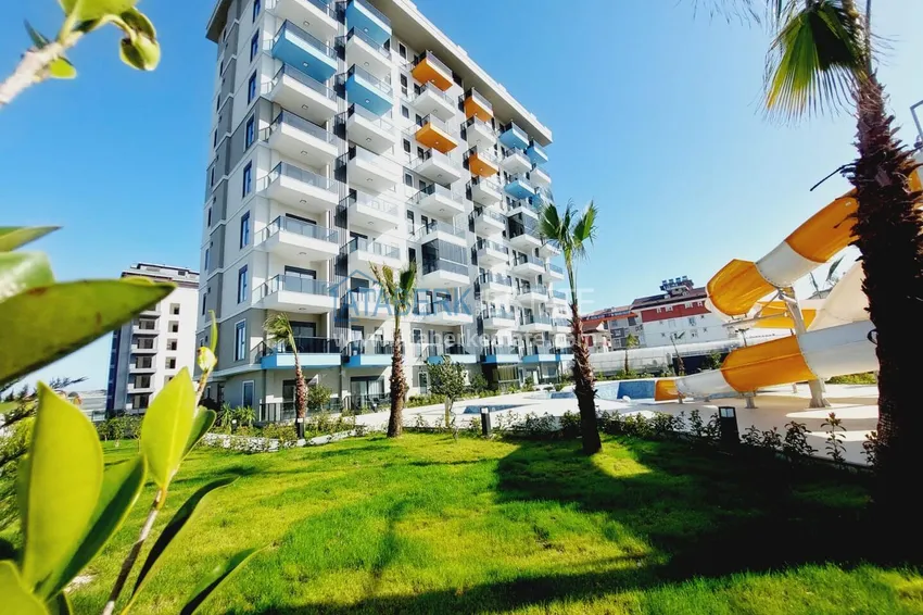 Jednopokojowy apartament z widokiem na morze w nowym kompleksie — Alanya, dzielnica Avsallar 1