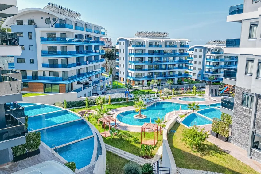 Furnished apartment with sea view in Kargicak area, Alanya 2