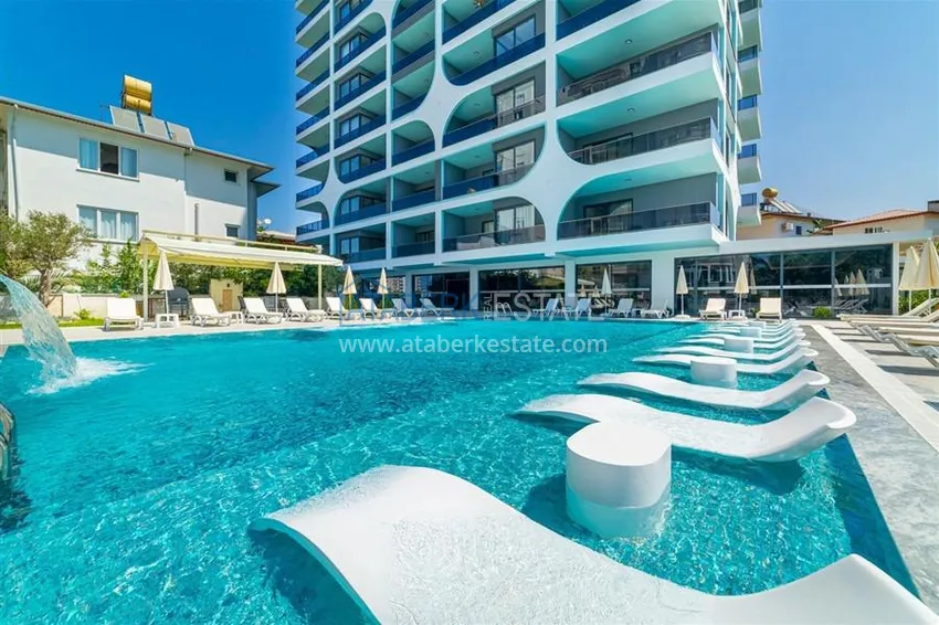 Jednopokojowy apartament z widokiem na morze i góry, dzielnica Mahmutlar — Alanya 3