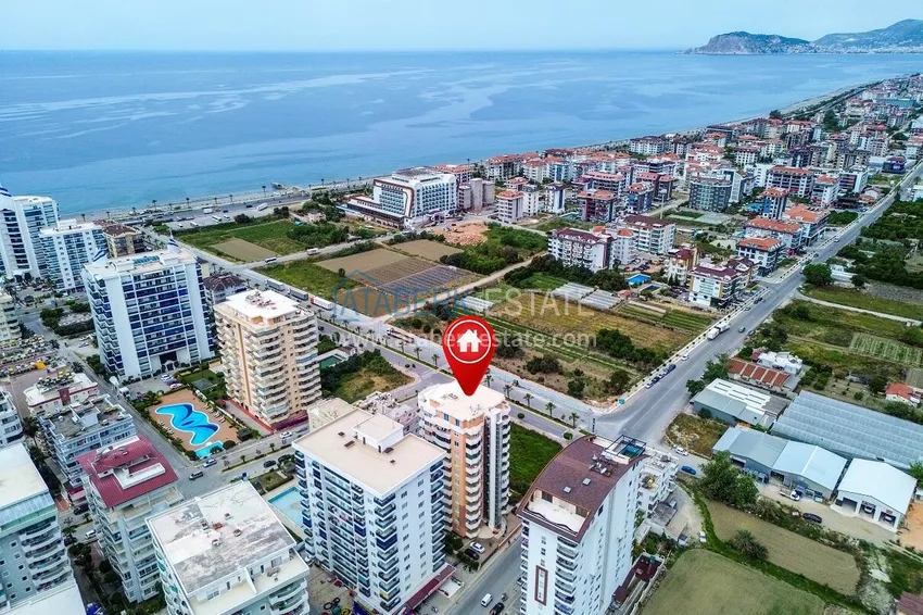 Apartment 2+1 with furniture, mountain and sea views — Alanya, Mahmutlar district 3