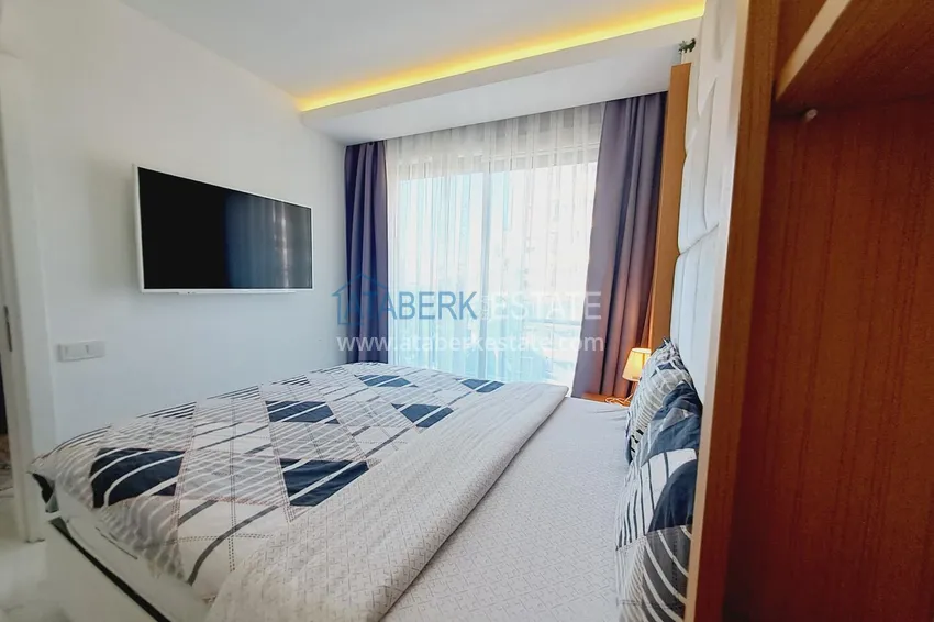 Purchase One bedroom apartment in the center of Alanya with furniture and access to a private beach 5 