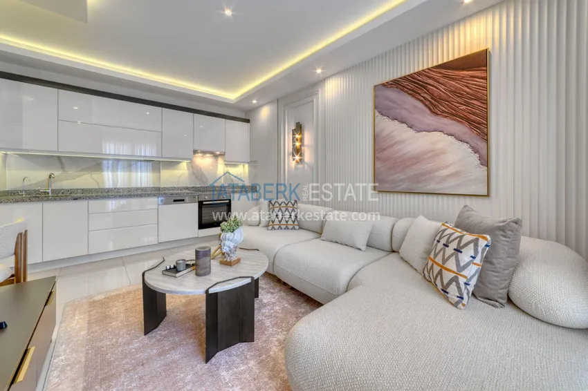 Kupuj Apartament pod klucz z dwiema sypialniami w Mahmutlar w nowoczesnym kompleksie 7