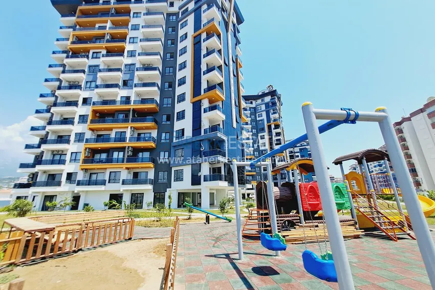 1+1 apartment with new furniture mountain views in a modern complex - Mahmutlar district, Alanya 10 