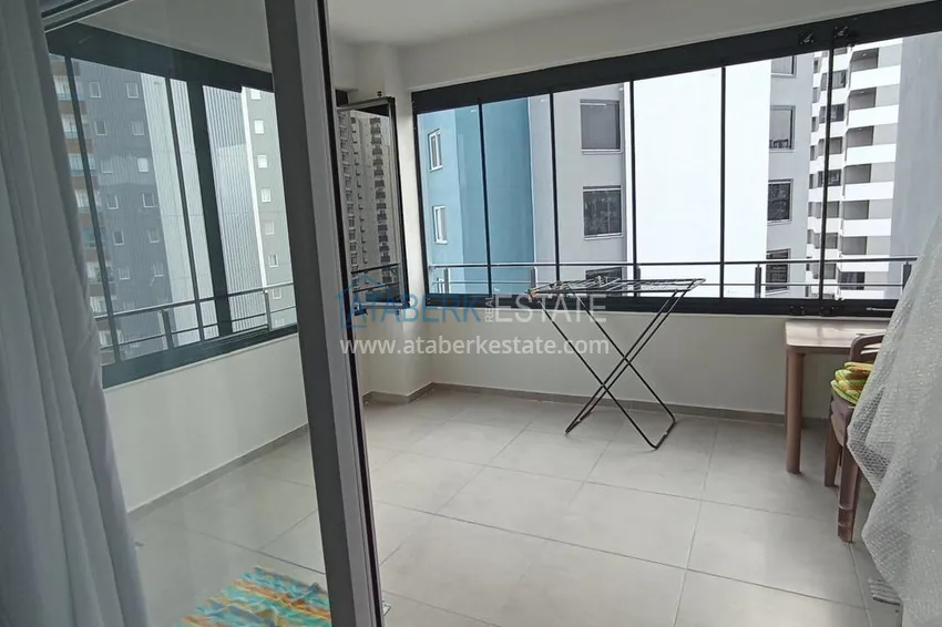 Kupuj Przestronny apartament 1+1 z widokiem na morze i 2 przeszklonymi balkonami w Mersin, Arpacbakhshish 9