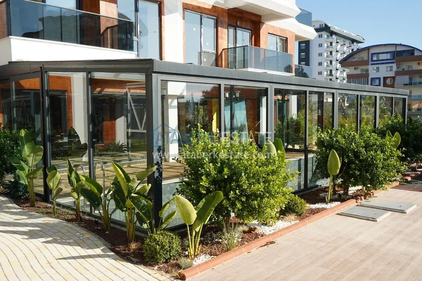 Gotowe mieszkanie 1+1 w nowym kompleksie mieszkalnym, dzielnica Avsallar — Alanya 9