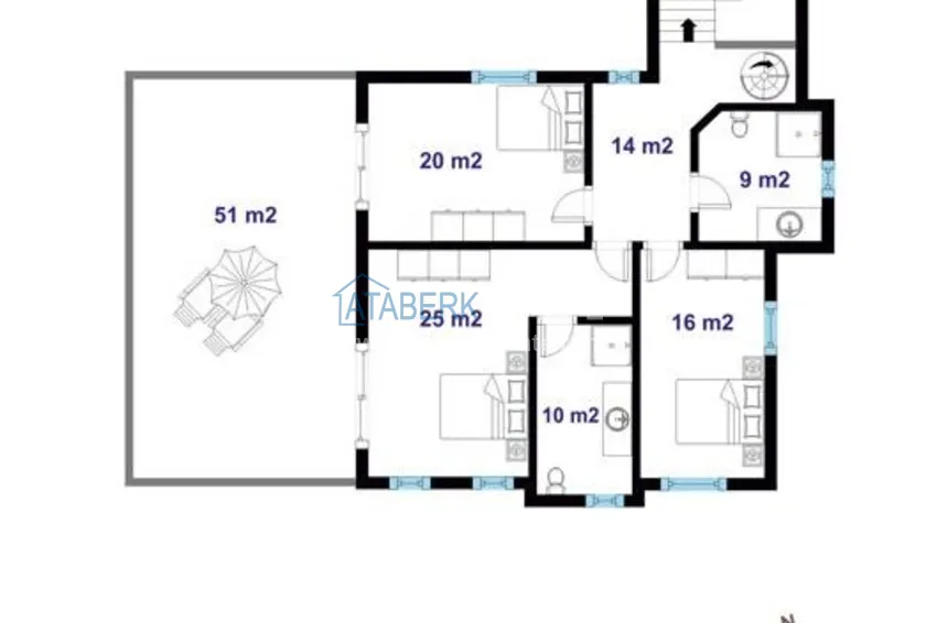 Buy cheap Gorgeous private villa with panoramic views and guest bungalow in Kestel, Alanya 3