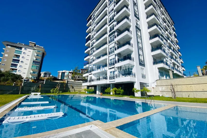 Furnished 1+1 apartment for rent in Alanya, Avsallar district No. 81 1