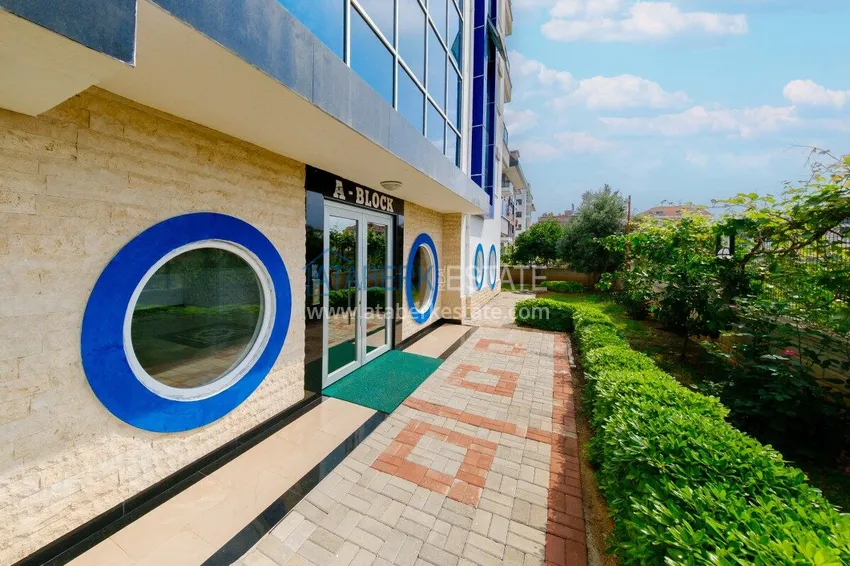 Apartament pod klucz z 1 sypialnią i widokiem na góry w Alanyi, dzielnica Kestel 12