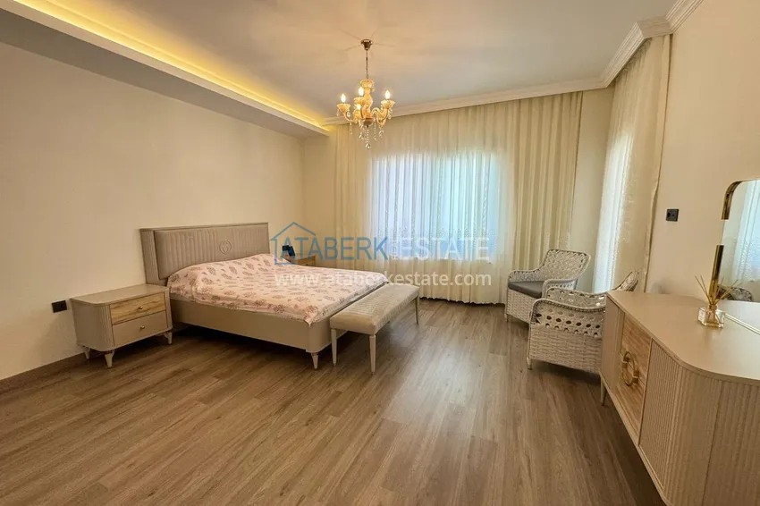 Purchase Semi-detached triplex villa in Kargicak area, furnished in a cottage complex 15
