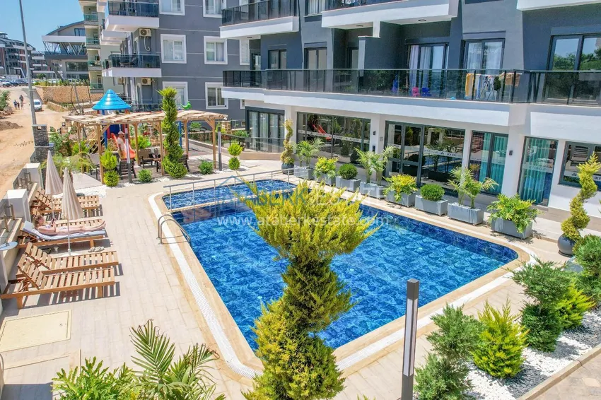 Garden duplex with modern interiors in a new residential complex, Oba district, Alanya 11
