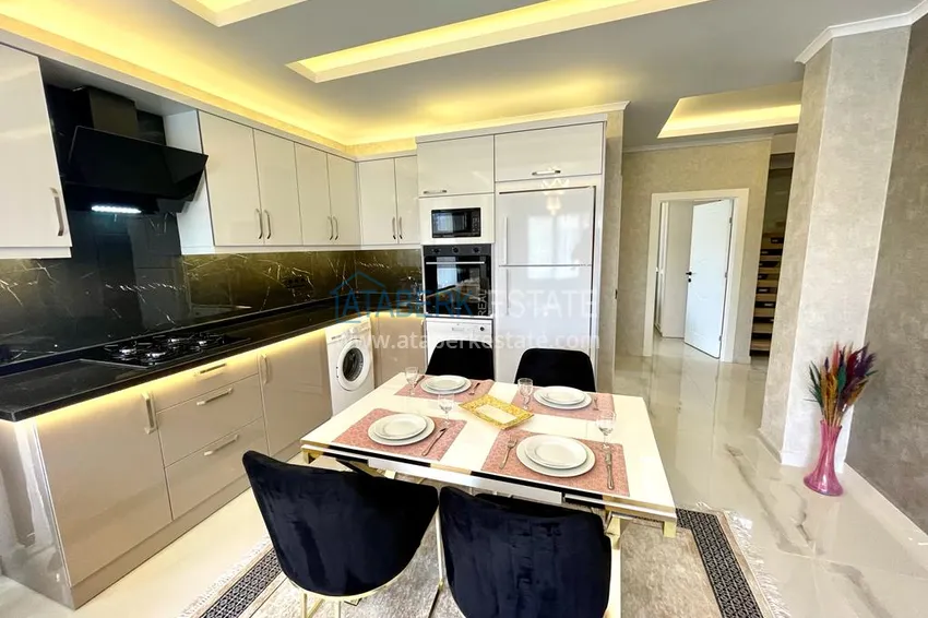 Purchase Garden duplex with modern interiors in a new residential complex, Oba district, Alanya 12