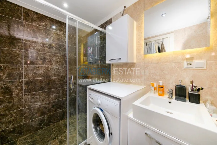 Kupuj Apartament pod klucz z 1 sypialnią i widokiem na góry w Alanyi, dzielnica Kestel 14