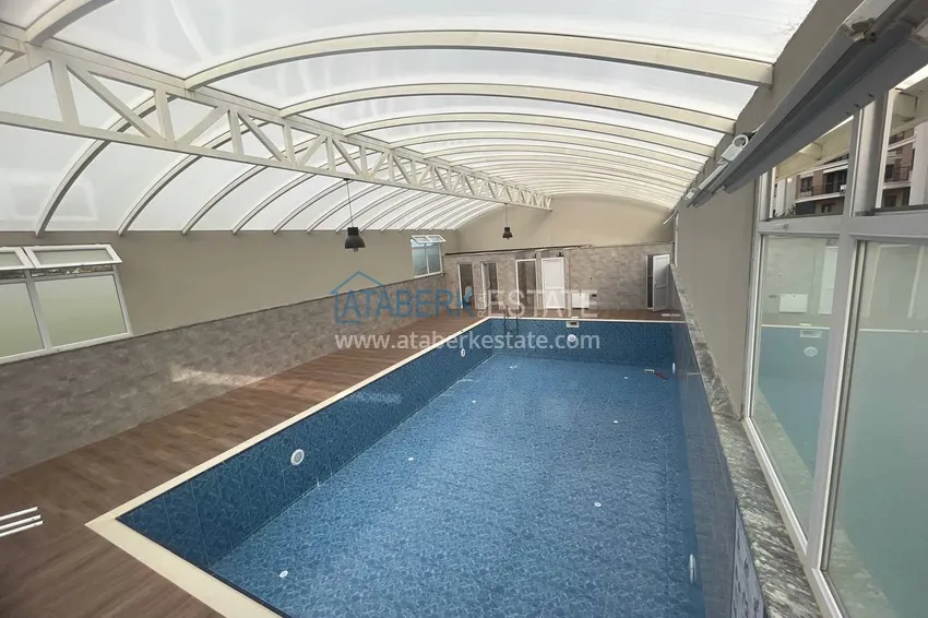 Semi-detached triplex villa in Kargicak area, furnished in a cottage complex 12