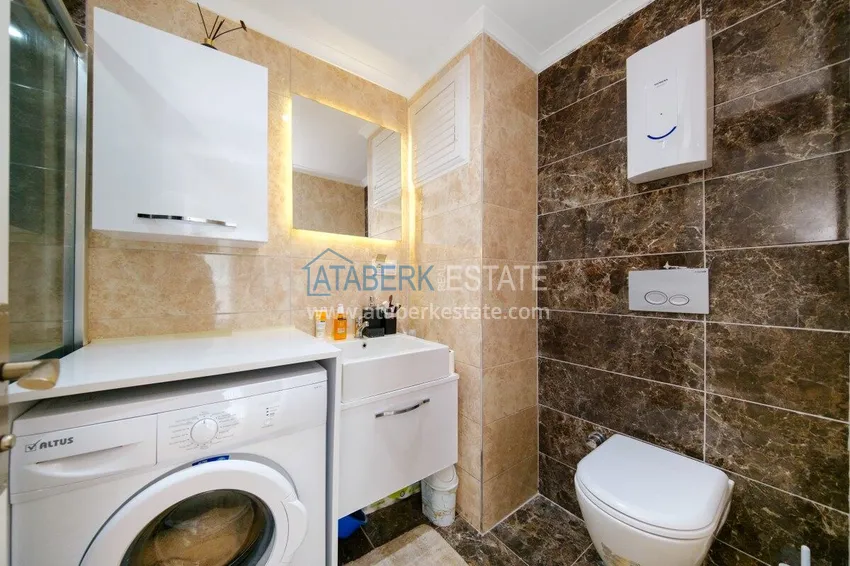 Kupuj Apartament pod klucz z 1 sypialnią i widokiem na góry w Alanyi, dzielnica Kestel 15