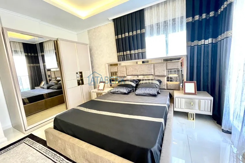Purchase Garden duplex with modern interiors in a new residential complex, Oba district, Alanya 15