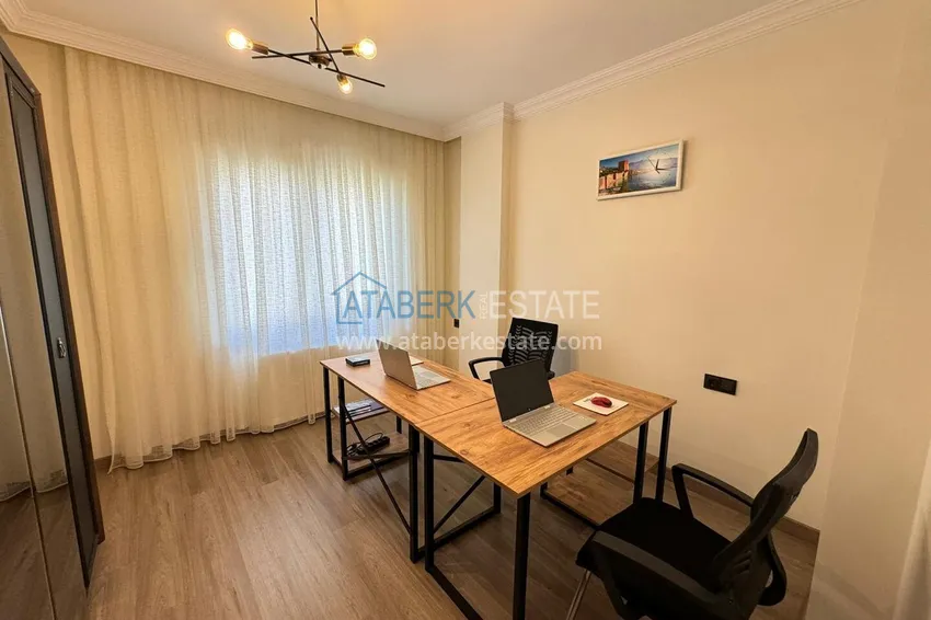 Purchase Semi-detached triplex villa in Kargicak area, furnished in a cottage complex 21