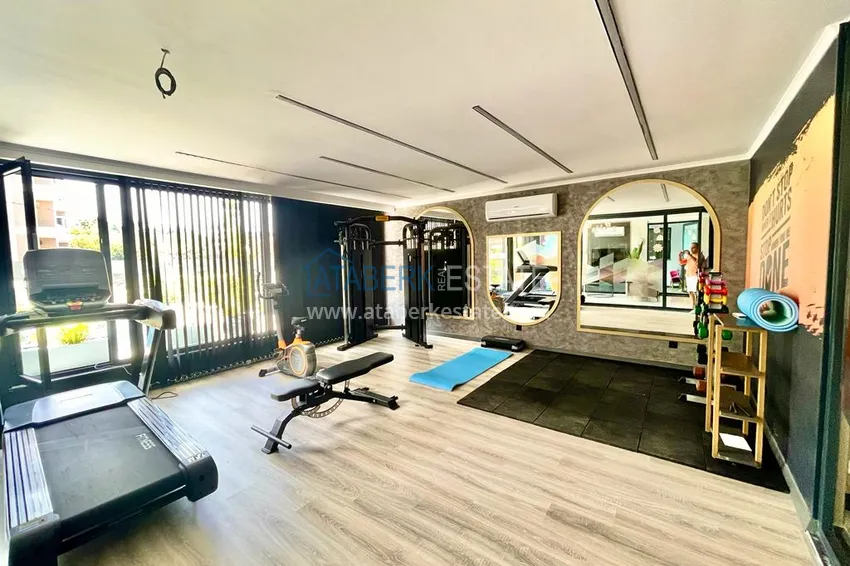 Garden duplex with modern interiors in a new residential complex, Oba district, Alanya 17