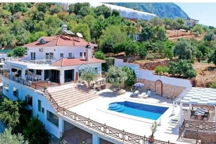Gorgeous private villa with panoramic views and guest bungalow in Kestel, Alanya 6
