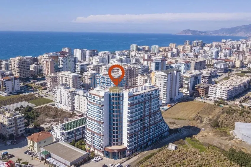 Umeblowane mieszkanie dwupoziomowe w Alanya, Mahmutlar w luksusowym kompleksie 1