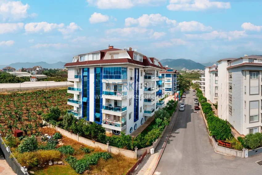 Apartament pod klucz z 1 sypialnią i widokiem na góry w Alanyi, dzielnica Kestel 2