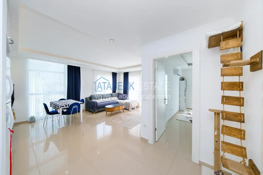 Kupuj Apartament pod klucz z 1 sypialnią i widokiem na góry w Alanyi, dzielnica Kestel 4