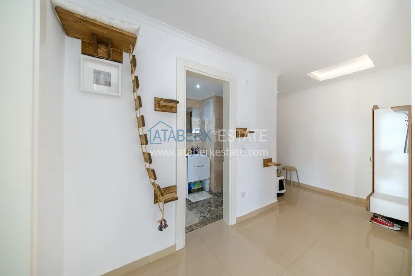 Kupuj Apartament pod klucz z 1 sypialnią i widokiem na góry w Alanyi, dzielnica Kestel 5